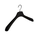 Custom LOGO good quality ABS plastic clothes hanger black plastic heavy duty hanger